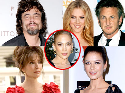 Benicio Del Toro, Scarlett Johansson, Sean Penn, Susan Lucci, Catherine Zeta Jones, Jennifer Lopez Benicio Del Toro, Scarlett Johansson, Sean Penn, Susan Lucci, Catherine Zeta Jones, Jennifer Lopez